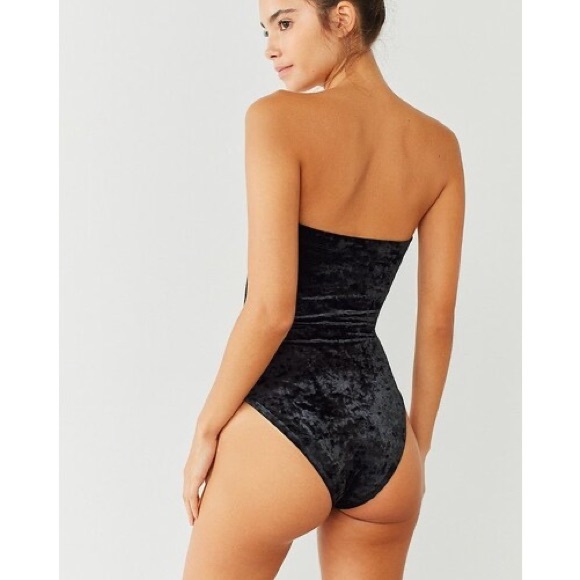 Out From Under MJ Velvet Tube Top Bodysuit Sz XS - Picture 2 of 10